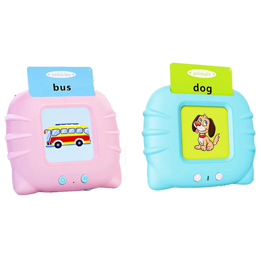 Machines à cartes parlantes VAROSIA Kids, rose et bleue, avec une carte insérée